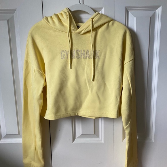 yellow gymshark hoodie